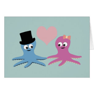 Niedliches Octopus Couple