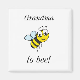 Niedliches Oma für Bee Magnet