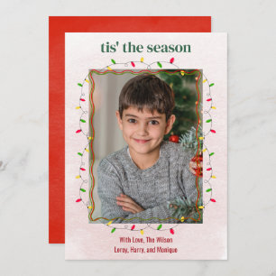 Niedliches One Foto String Lights Weihnachten