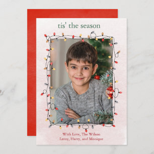 Niedliches One Foto String Lights Weihnachten