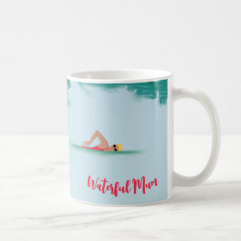 Niedliches Open Water Schwimmen Naturemütter Tag Kaffeetasse