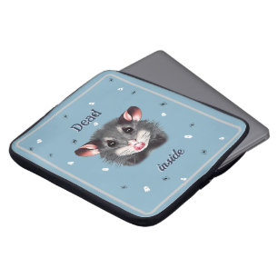 Niedliches Opossum Totes Inside mit Gespenstern un Laptopschutzhülle