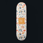 Niedliches Orange Blue Spring Rainbow Clouds Muste Skateboard<br><div class="desc">Wenn Sie weitere Anpassungen benötigen,  schreiben Sie mir bitte an yellowfebstudio@gmail.com.</div>