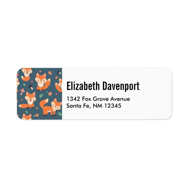 Niedliches Orange Fox Tiermuster (Vorne)