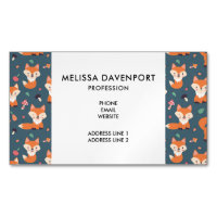 Niedliches Orange Fox Tiermuster