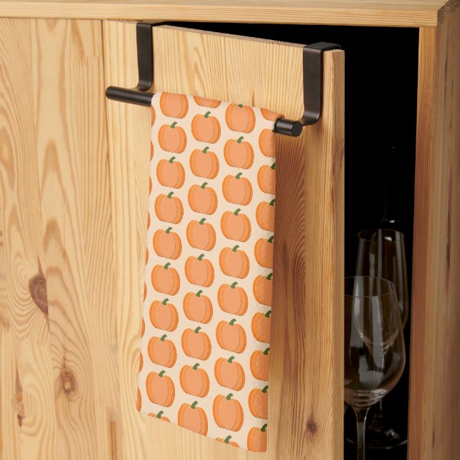 Niedliches Orangengeschlecht - Neutraler Pumpkin G Geschirrtuch (Drittel gefaltet)
