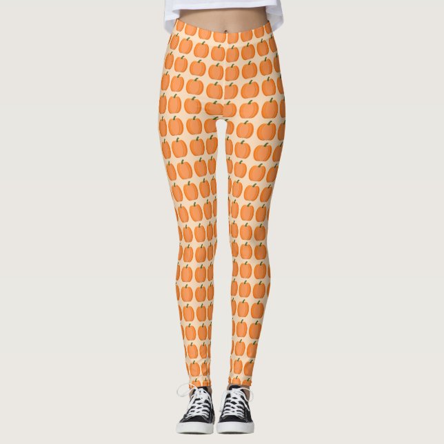 Niedliches Orangengeschlecht - Neutraler Pumpkin G Leggings (Vorderseite)