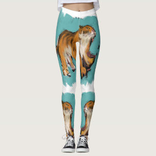 Niedliches Original Zeichnend Tiger Chinesisch Neu Leggings