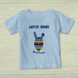 Niedliches Ostereier Blau Baby T-shirt