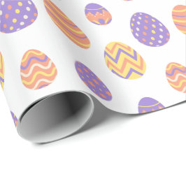 Niedliches Ostereier Muster farbenfroher Frühling Geschenkpapier
