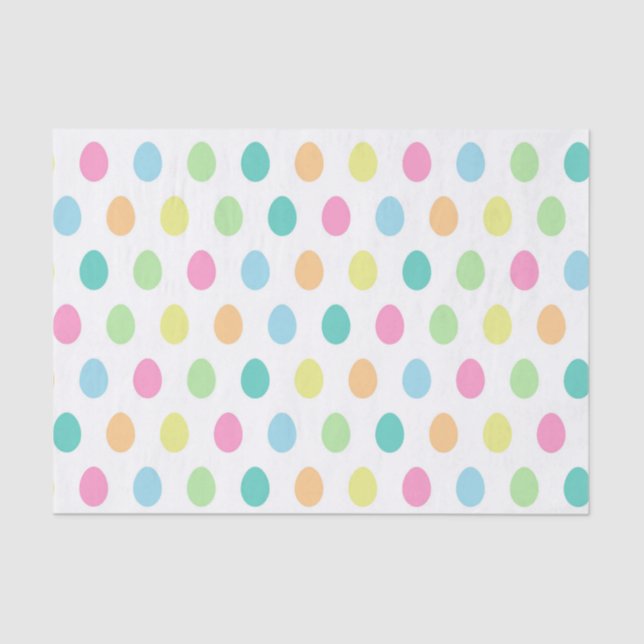 Niedliches Ostereier-Muster Seidenpapier (Vorderseite)