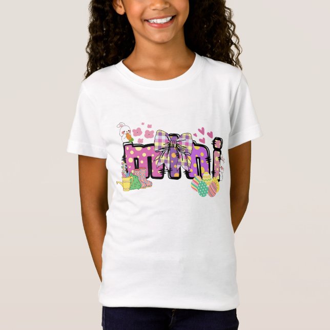 Niedliches Osterhasen-Kaninchen T-Shirt (Vorderseite)