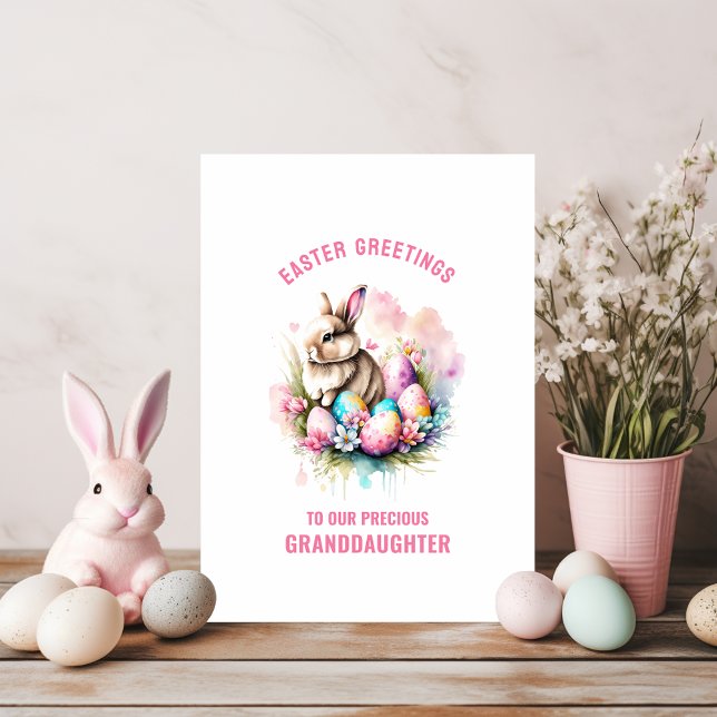 Niedliches Ostern Bunny Grandtochter Gruß Karte (Von Creator hochgeladen)