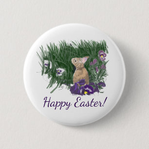 Niedliches Ostern wünscht Feiertag Gruß Button