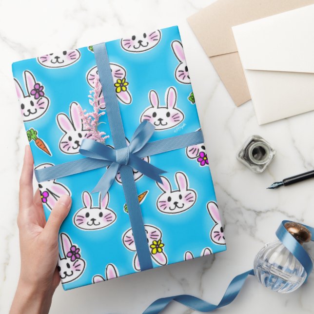Niedliches Ostersonnenmuster Geschenkpapier (Schenken)