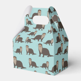 Niedliches Otter-Illustrationsmuster Geschenkschachtel