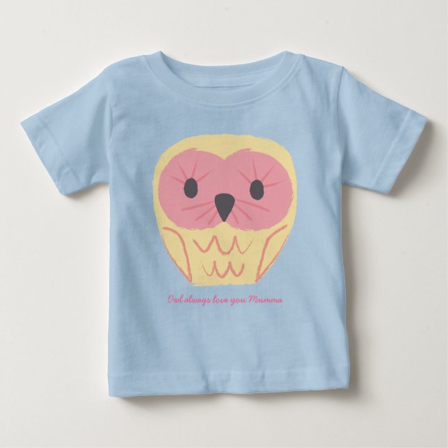 Niedliches Owl Baby Onsie Geschenk Kinderdusche Id Baby T-shirt (Vorderseite)