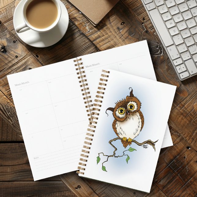 Niedliches Owl Brown Hoot Planer (Von Creator hochgeladen)