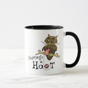 Niedliches Owl Knittern Tasse