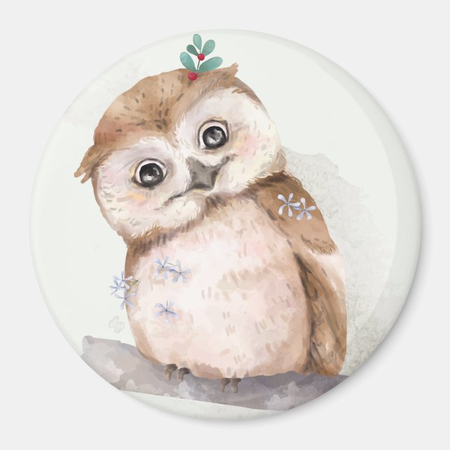 Niedliches Owl Magnet (Vorne)