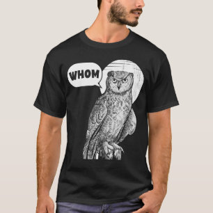 Niedliches Owl Pun Lover Funny Animal Distressed C T-Shirt