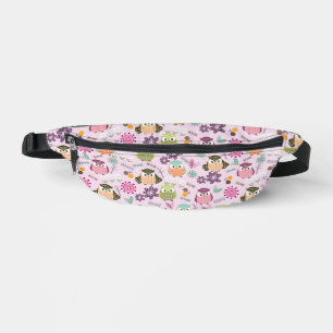 Niedliches Owl rosa Bauchtasche