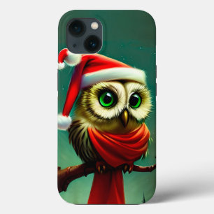 Niedliches Owl Rustikales Weihnachtsfest Case-Mate iPhone Hülle