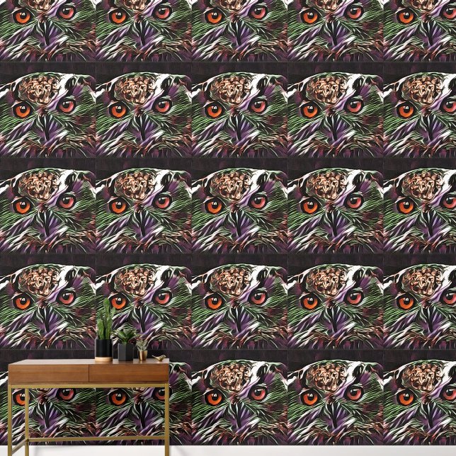 NIEDLICHES OWL TAPETE (Korridor)