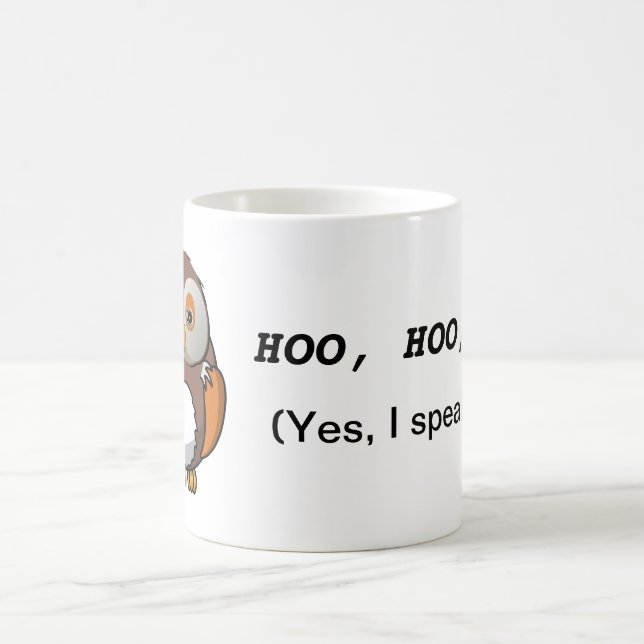 Niedliches Owl Zitat Kaffee Tasse (Mittel)