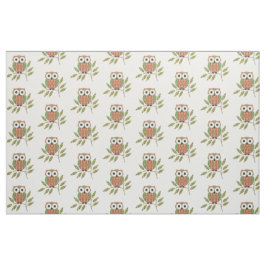 Niedliches Owls Muster Stoff