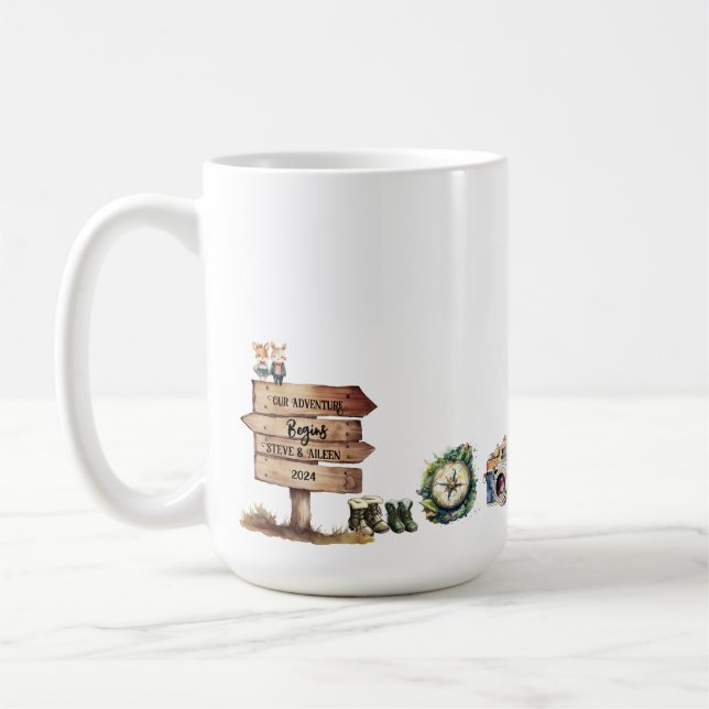 Niedliches Paar Adventure fängt Tasse des Bergkaff (Links)