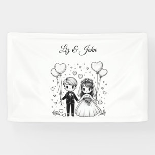 Niedliches Paar personalisiert Banner