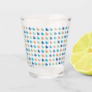 Niedliches Paddeln von Ducks Pattern Schnapsglas