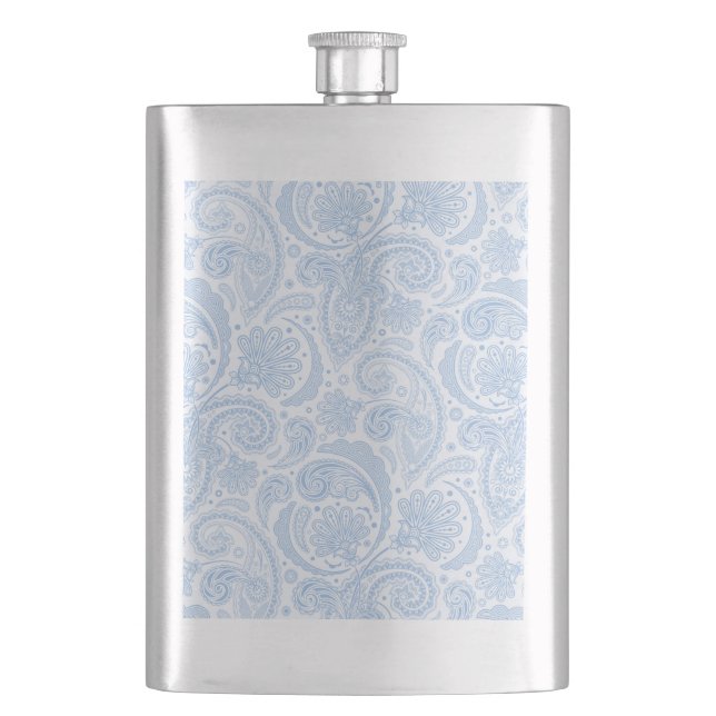 Niedliches Paisley-Muster Flachmann (Vorderseite)
