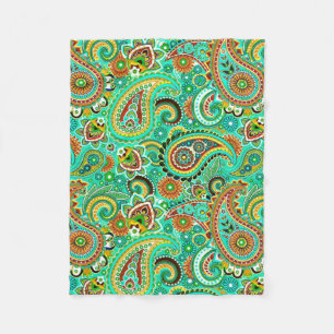 Niedliches Paisley-Muster Fleecedecke