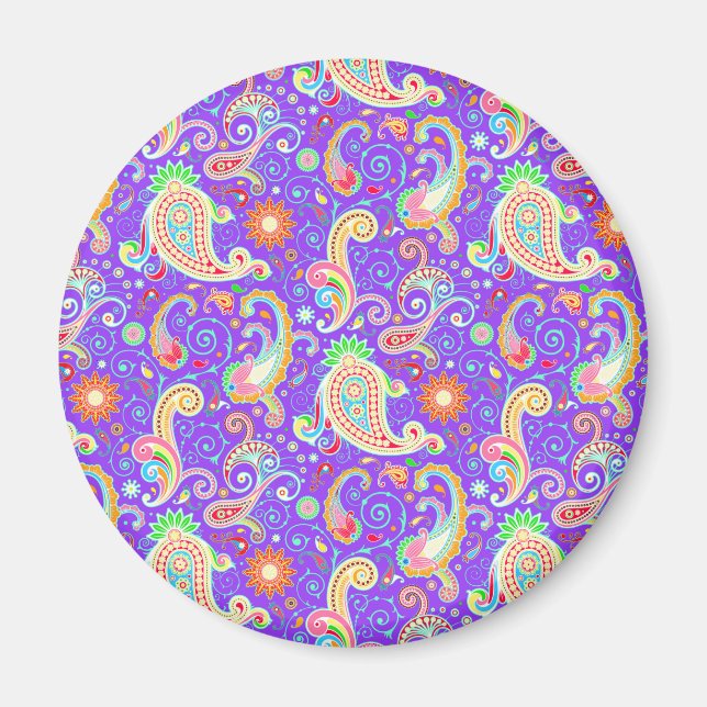 Niedliches Paisley-Muster Magnet (Vorne)