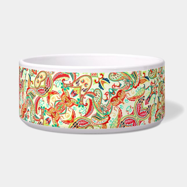 Niedliches Paisley-Muster Napf (Vorderseite)