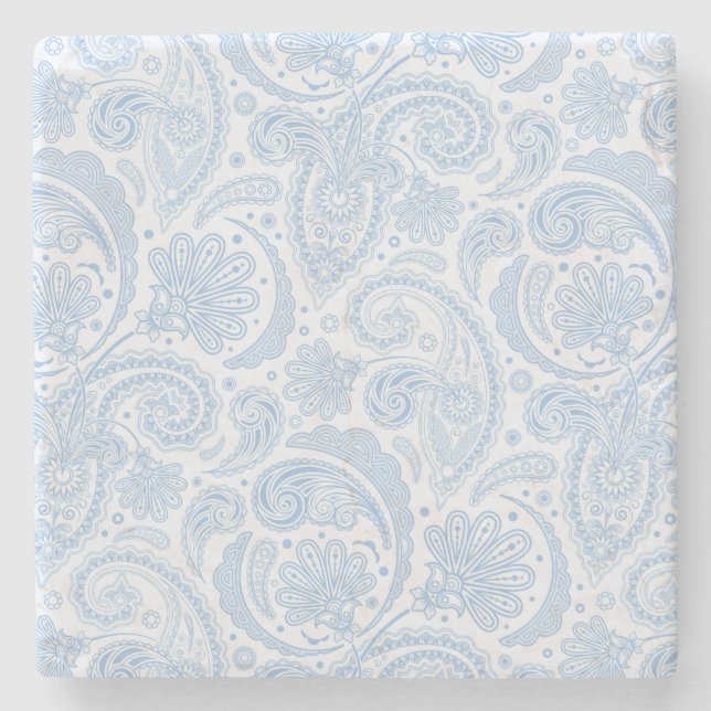 Niedliches Paisley-Muster Steinuntersetzer (Vorderseite)