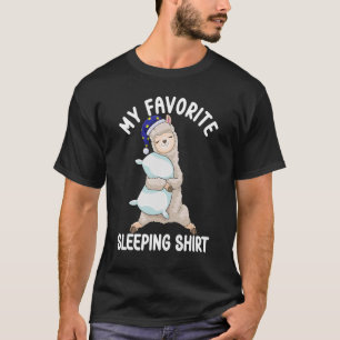 Niedliches Pajama für "Women Nigh Sleeping Alpaca" T-Shirt