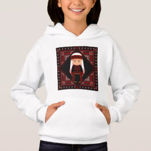 niedliches palästinensisches Mädchen Embroidere ro Hoodie