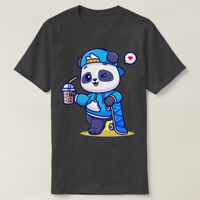 Niedliches Panda 11 T-Shirt (Design vorne)
