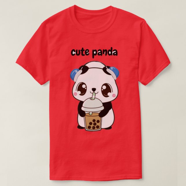 niedliches Panda 14 T-Shirt (Design vorne)