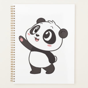 Niedliches Panda Bärenschleifen - Planerabdeckung Planer