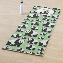 Niedliches Panda Bear Muster Yogamatte