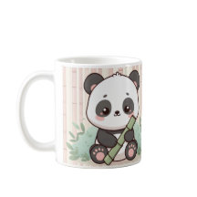 Niedliches Panda Cartoon Tasse Design