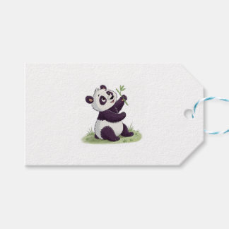 Niedliches Panda-Design Geschenkanhänger