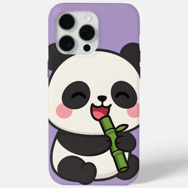 Niedliches Panda-Fressen von Bambus-Hüllen Case-Mate iPhone Hülle (Rückseite)