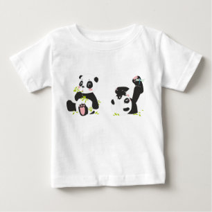 Niedliches Panda-gedrucktes Hemd für Babys Baby T-shirt