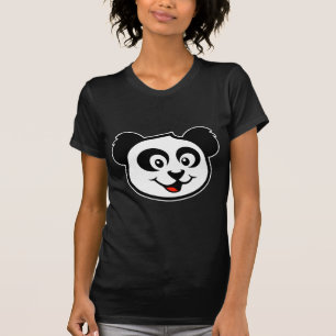 Niedliches Panda-Gesicht T-Shirt
