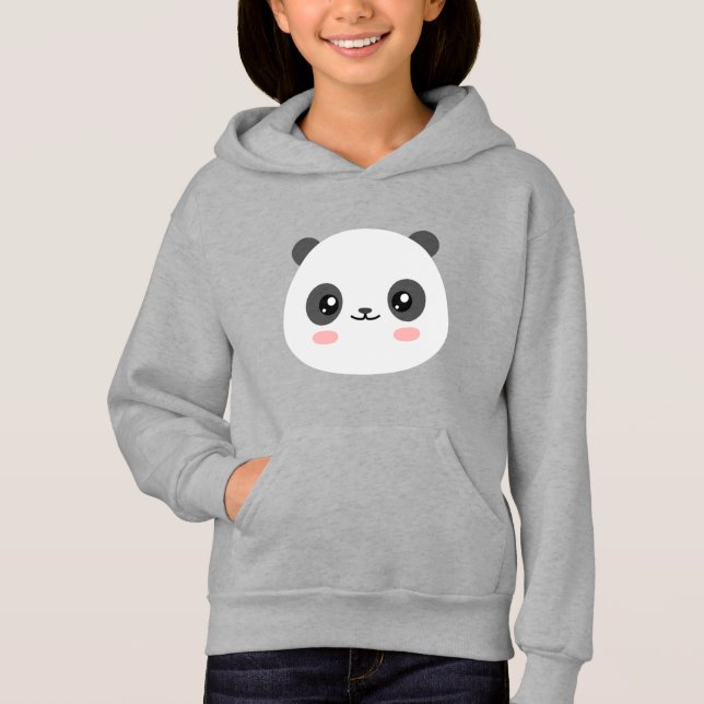 Niedliches Panda Hoodie (Vorderseite)